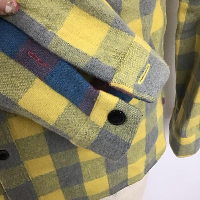 アール・ニューボールド R.NEWBOLD シャツ、ブラウス 長袖 長袖シャツ カラーシャツ ポケットシャツ 長袖カットソー チェックシャツ M チェック マルチカラー / マルチカラー / メンズ USED 古着 中古 10113745