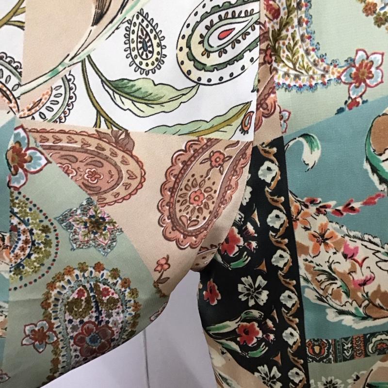 ザラ ZARA シャツ、ブラウス 長袖 L 総柄 マルチカラー / マルチカラー / レディース USED 古着 中古 10116657