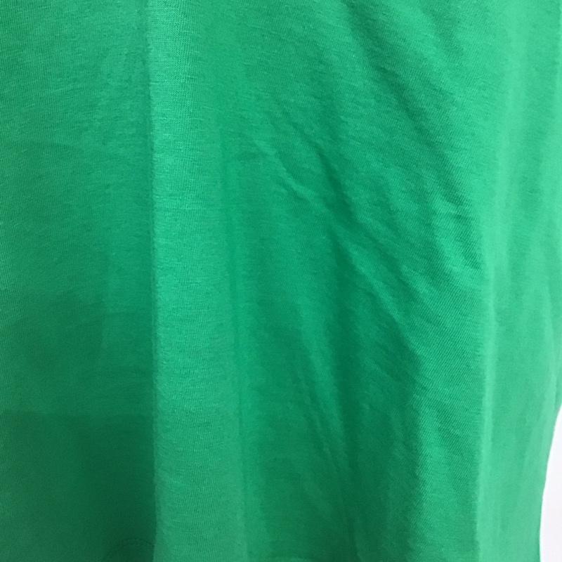 ザラ ZARA カットソー 半袖 5644 002 500 フリル袖 Vネック L 無地 緑 / グリーン / レディース USED 古着 中古 10119381