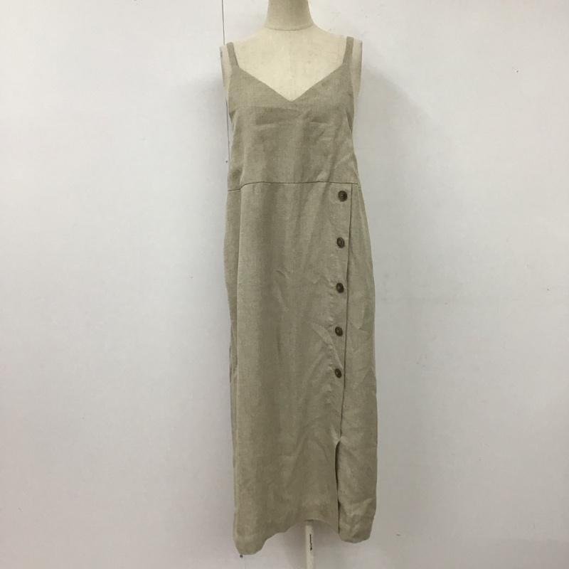 グリーンレーベルリラクシング green label relaxing ワンピース ロングスカート 3626-144-2623 キャミソールワンピース キャミワンピ 無地 茶 / ブラウン / レディース USED 古着 中古 10116511