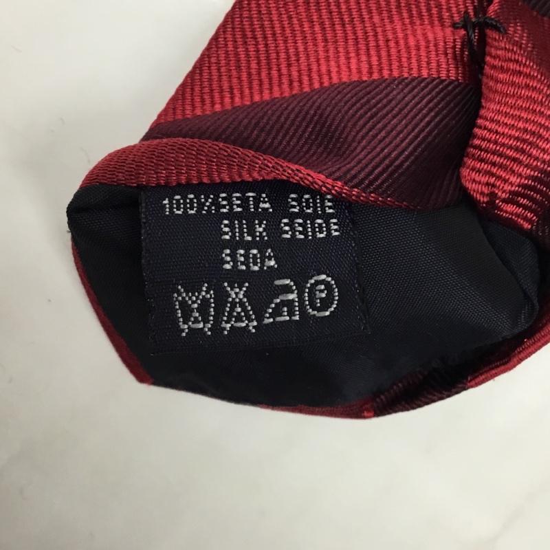 バーバリーロンドン Burberry London ネクタイ ネクタイ シルク 総柄 えんじ / ワインレッド / X ボルドー / ボルドー / メンズ USED 古着 中古 10122341
