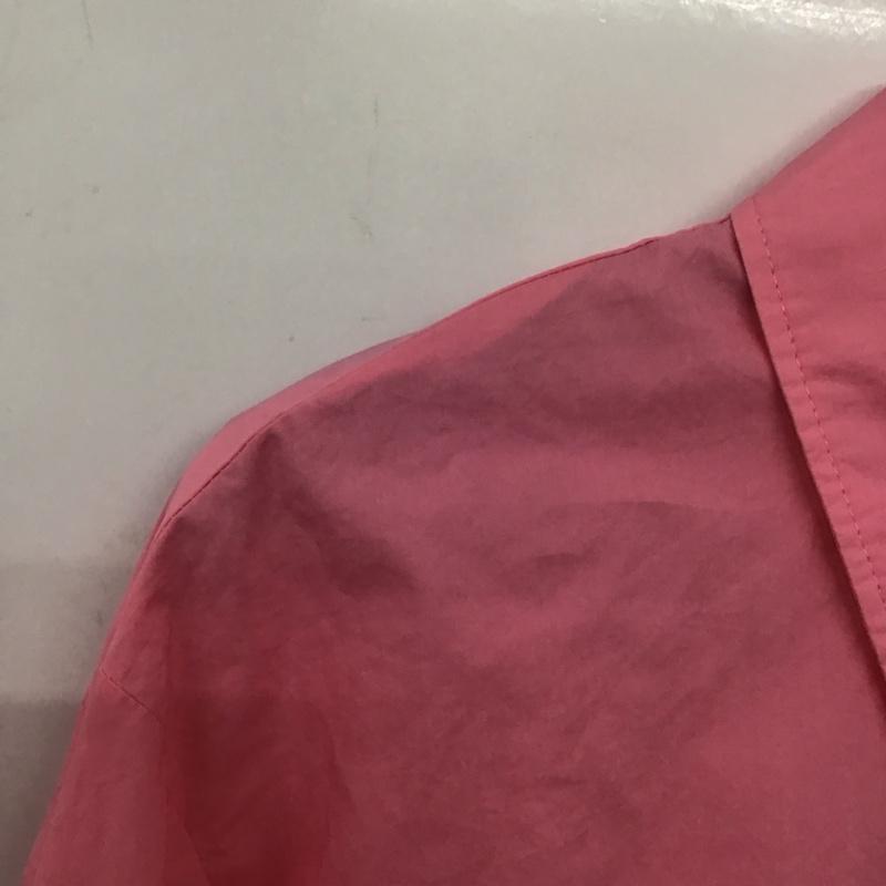 ザラ ZARA シャツ、ブラウス 長袖 7890 730 637 スリット M 無地 桃 / ピンク / レディース USED 古着 中古 10139579