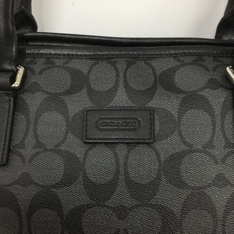 コーチ COACH トートバッグ トートバッグ F71103 シグネチャー ロゴ、文字 黒 / ブラック / メンズ USED 古着 中古 10133828