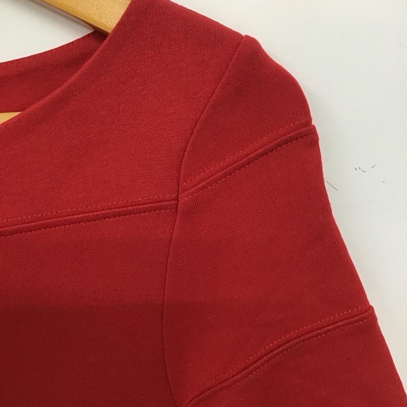 ザラベーシック ZARA BASIC ワンピース ひざ丈スカート XS 無地 赤 / レッド / レディース USED 古着 中古 10136624