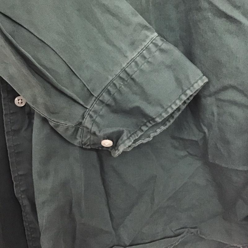 ラルフローレン RALPHLAUREN シャツ、ブラウス 長袖 長袖シャツ 無地シャツ カラーシャツ ボタンダウンシャツ XL ロゴ、文字 緑 / グリーン / メンズ USED 古着 中古 10140106