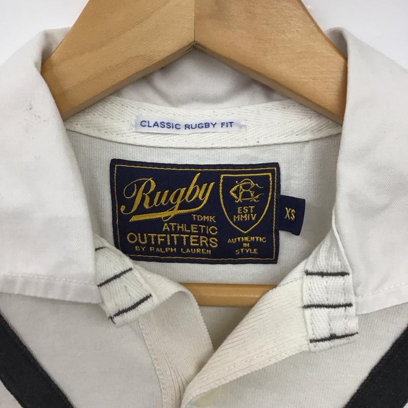 ラグビー RUGBY ポロシャツ 半袖 半袖ポロシャツ カラーシャツ 半袖カットソー XS 無地 白 / ホワイト / メンズ USED 古着 中古 10133118