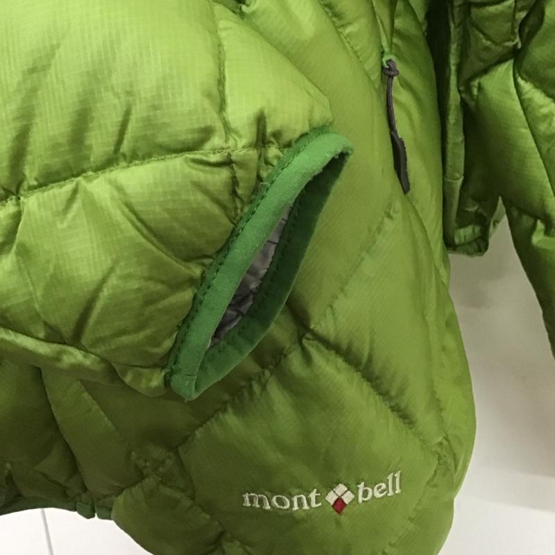 モンベル mont-bell ジャケット、上着 ダウンジャケット 1101316 ライトアルパインダウンパーカ S ロゴ、文字 薄緑 / ライトグリーン / レディース USED 古着 中古 10112011