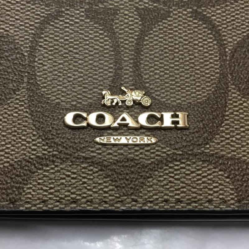 コーチ COACH ショルダーバッグ ショルダーバッグ F76769 ショルダーウォレット 長財布 ロゴ、文字 黒 / ブラック / X 茶 / ブラウン / レディース USED 古着 中古 10110175