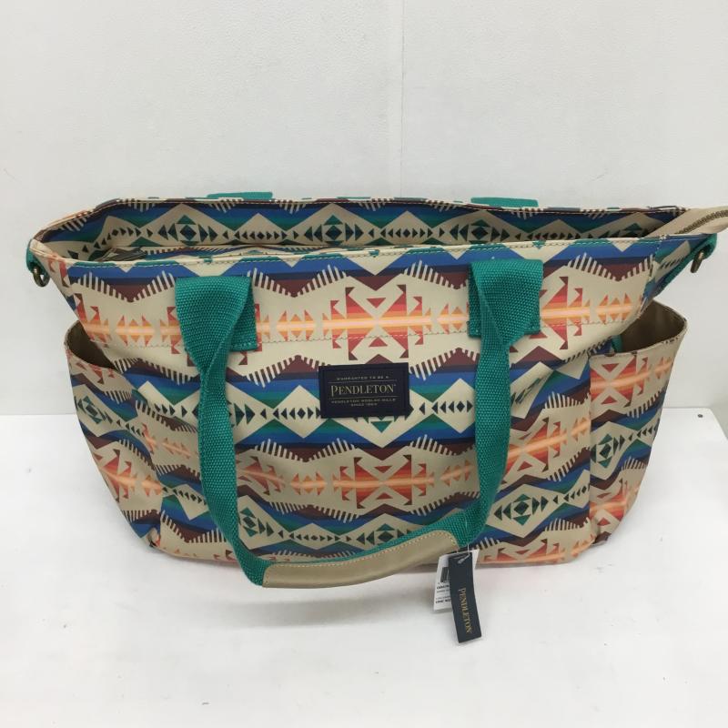 ペンドルトン PENDLETON トートバッグ トートバッグ Pendleton Super Tote GB379-54872 LOS LUNAS COLLECTION ネイティブ柄 ベージュ / ベージュ / X 赤 / レッド / X 青 / ブルー / X 茶 / ブラウン / X 橙 / オレンジ / X 黄 / イエロー / X 緑 / グリーン / レディース USED 古着 中古 10129680
