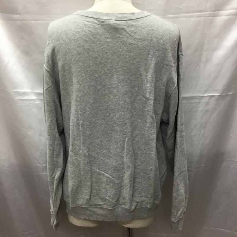 ラッセル RUSSELL トレーナー 長袖 112-00-0146 ビッグシルエット カレッジ プリント スウェット SHIPS別注 M ロゴ、文字 灰 / グレー / メンズ USED 古着 中古 10109671