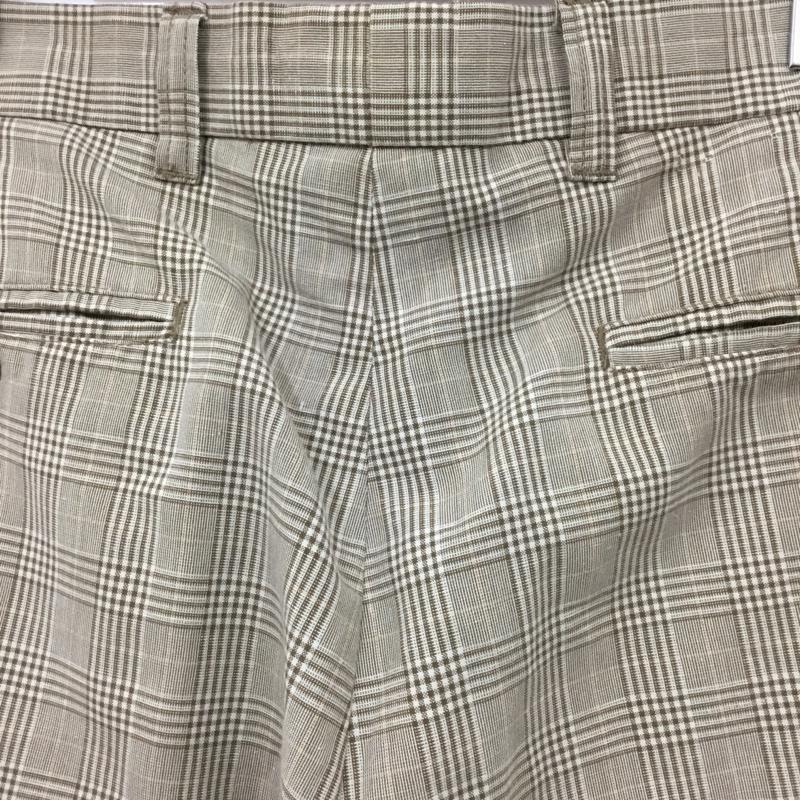 トミーヒルフィガー TOMMY HILFIGER パンツ スラックス スラックスパンツ ワイドパンツ カジュアルパンツ チェックパンツ 34 チェック 茶 / ブラウン /  メンズ USED 古着 中古 10122319