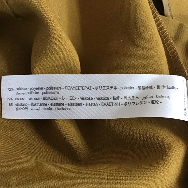 ザラ ZARA パンツ スラックス 7901 432 305 ハイウエスト テーパードパンツ S 無地 マスタード / マスタード / レディース USED 古着 中古 10118472