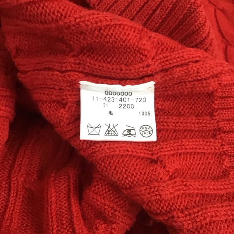 トミーヒルフィガー TOMMY HILFIGER ニット、セーター 長袖 長袖ニットカットソー ニット セーター クルーネックニット L 赤 / レッド / メンズ USED 古着 中古 10112834