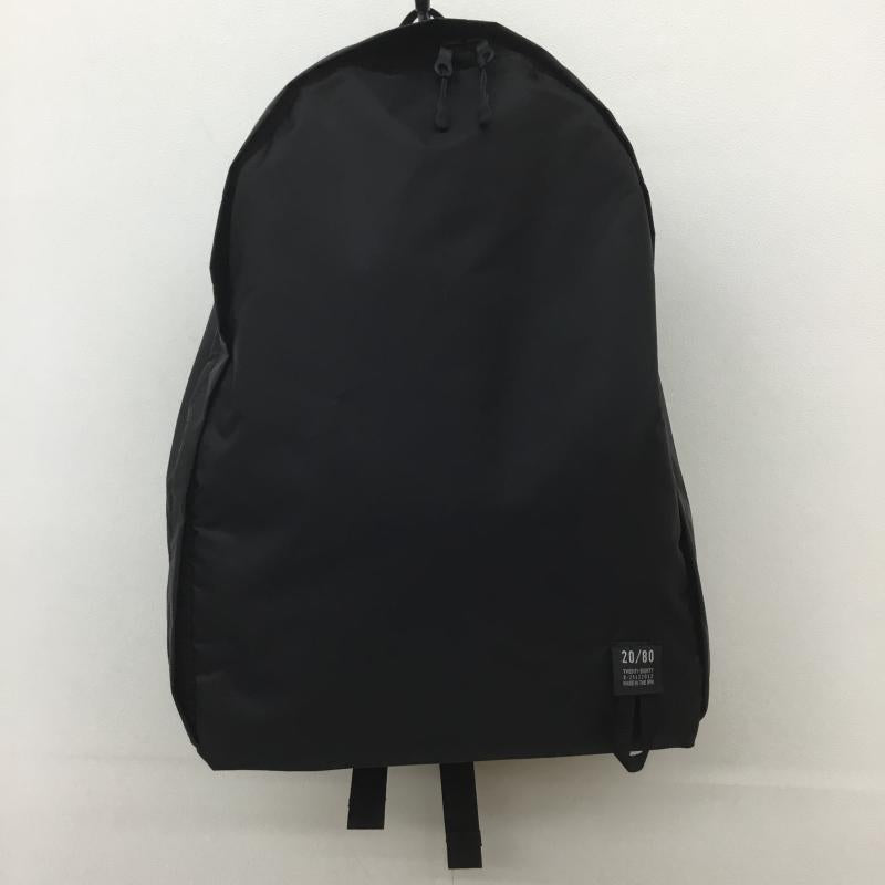 テゥエンティーエイティー 20/80 リュックサック、デイパック リュックサック、デイバッグ RIP STOP NYLON DAY PACK WITH SIDE POCKET ロゴ、文字 黒 / ブラック / メンズ USED 古着 中古 10107284