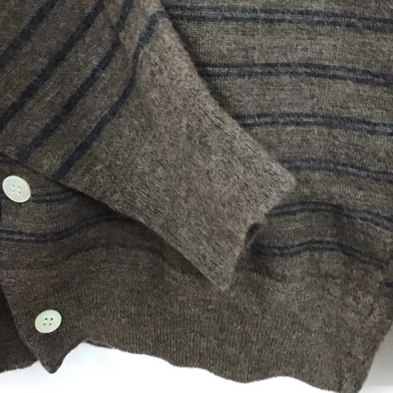スティル バイ ハンド STILL BY HAND カーディガン 長袖 KN0573 ピッチ変えボーダークルーネックカーディガン 46 ボーダー柄 マルチカラー / マルチカラー / メンズ USED 古着 中古 10131807