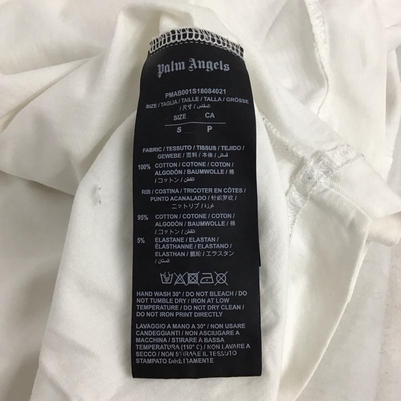 パーム・エンジェルス Palm Angels カットソー 長袖 長袖カットソー プリントカットソー クルーネック S ロゴ、文字 白 / ホワイト / メンズ USED 古着 中古 10140563