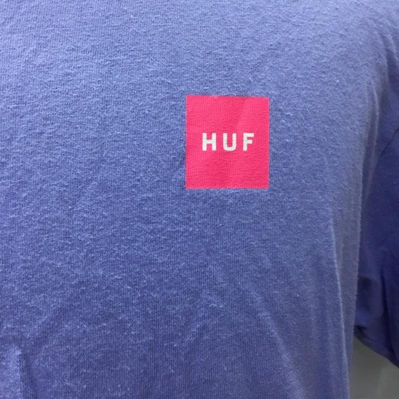 ハフ HUF Tシャツ 半袖 半袖カットソー プリントTシャツ クルーネックカットソー M ロゴ、文字 紫 / パープル /  メンズ USED 古着 中古 10112306