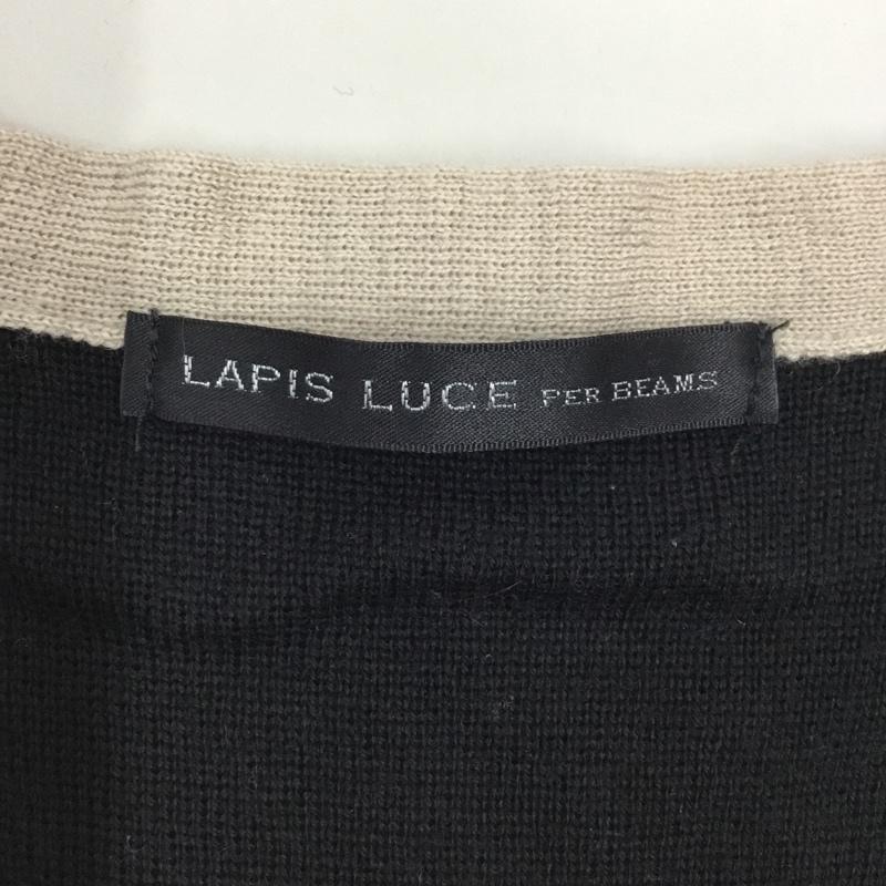 ラピスルーチェパービームス LAPIS LUCE PER BEAMS カットソー 長袖 長袖カットソー クルーネックカットソー ロングスリーブカットソー 無地 黒 / ブラック / レディース USED 古着 中古 10118050
