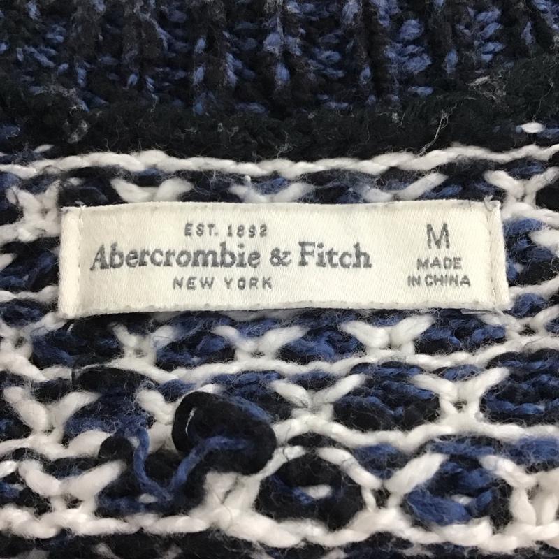 アバクロンビーアンドフィッチ ABERCROMBIE&FITCH ニット、セーター 長袖 クロップド丈 M  黒 / ブラック / X 白 / ホワイト / X 緑 / グリーン /  レディース USED 古着 中古 10116736