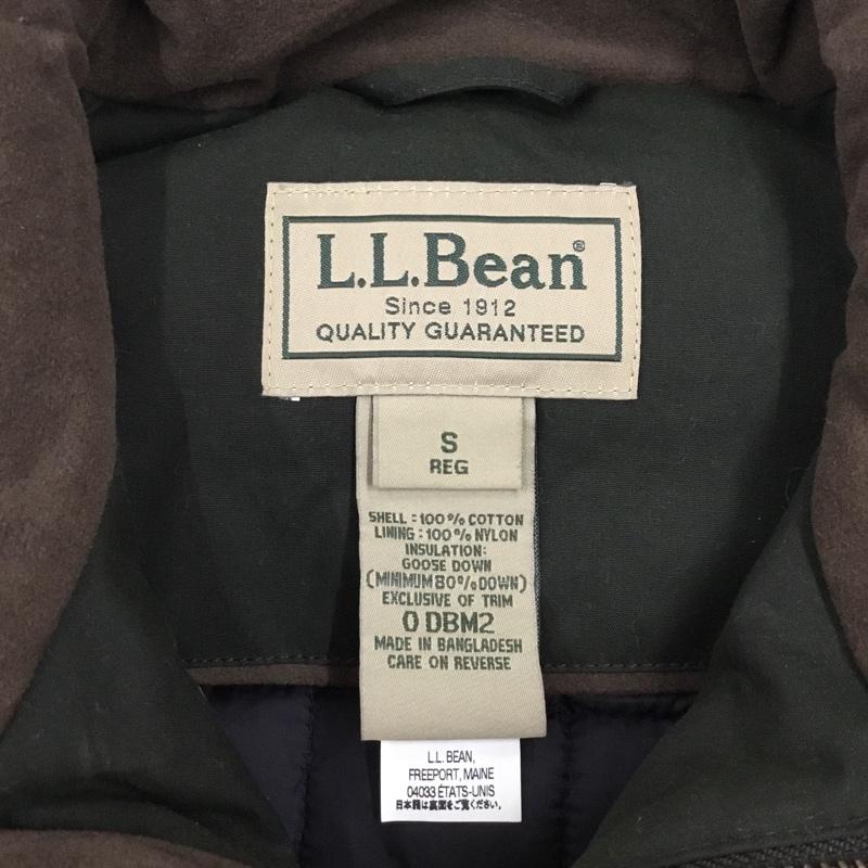 エルエルビーン L.L.Bean ベスト ベスト DBM2 ダウンベスト S ロゴ、文字 緑 / グリーン / X ダークブラウン / ダークブラウン / メンズ USED 古着 中古 10111395