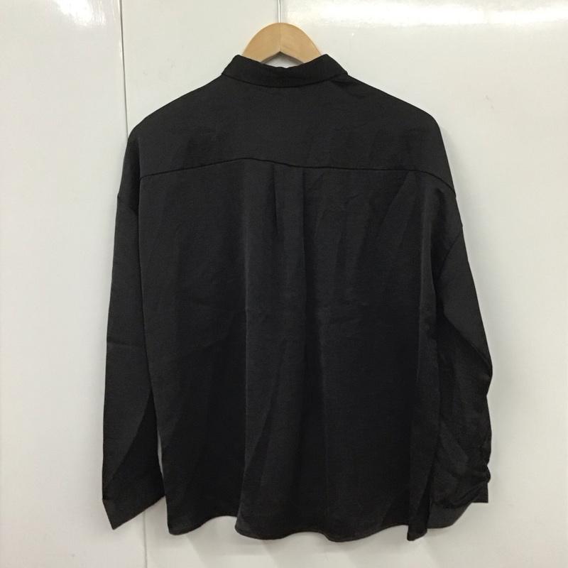 ザラ ZARA シャツ、ブラウス 長袖 XS 無地 黒 / ブラック / レディース USED 古着 中古 10131710