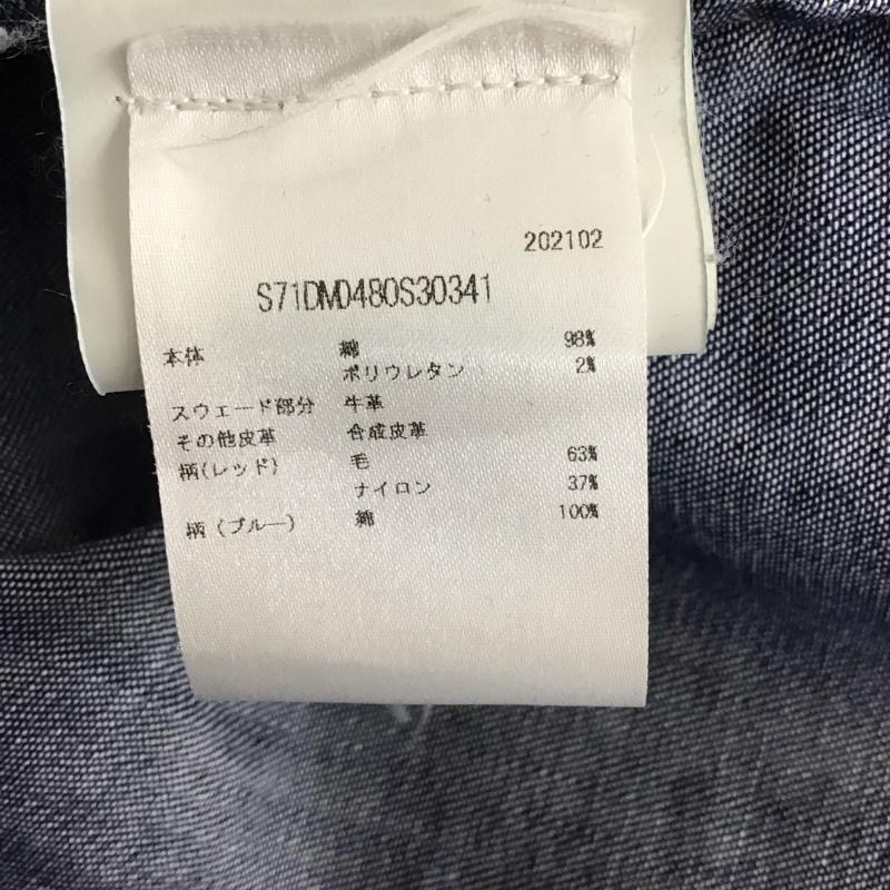 ディースクエアード2 DSQUARED2 シャツ、ブラウス 長袖 長袖シャツ デニムシャツ カラーシャツ ダメージ加工 X ロゴ、文字 インディゴ / インディゴ / メンズ USED 古着 中古 10142095
