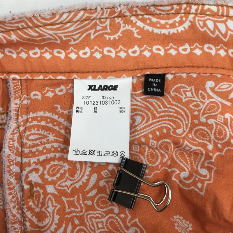 エクストララージ XLARGE パンツ デニム、ジーンズ 23ss PAISLEY DENIM PANTS 101231031003 32インチ ペイズリー 水色 / ライトブルー / X 橙 / オレンジ / X 白 / ホワイト / メンズ USED 古着 中古 10128836