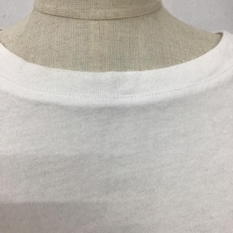 ゲス Guess カットソー 長袖 長袖カットソー クルーネックカットソー ロングスリーブカットソー プリントTシャツ S プリント 白 / ホワイト / レディース USED 古着 中古 10105859