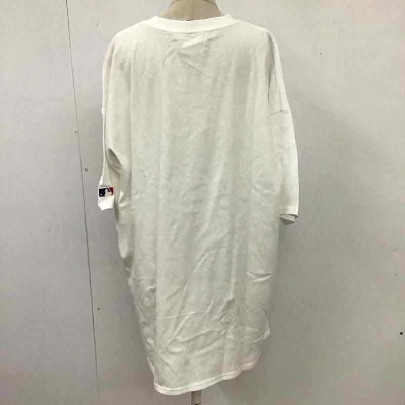 レプシィム LEPSIM Tシャツ 半袖 半袖カットソー プリントTシャツ クルーネックカットソー FREE プリント 白 / ホワイト / レディース USED 古着 中古 10122719