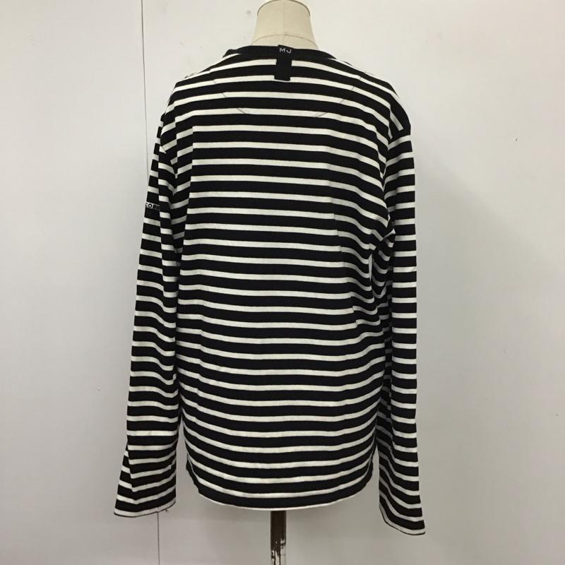 マークジェイコブス MARCJACOBS Tシャツ 長袖 C611C04PF21 カットソー ボーダー M ロゴ、文字 白 / ホワイト / X 黒 / ブラック / レディース USED 古着 中古 10112045