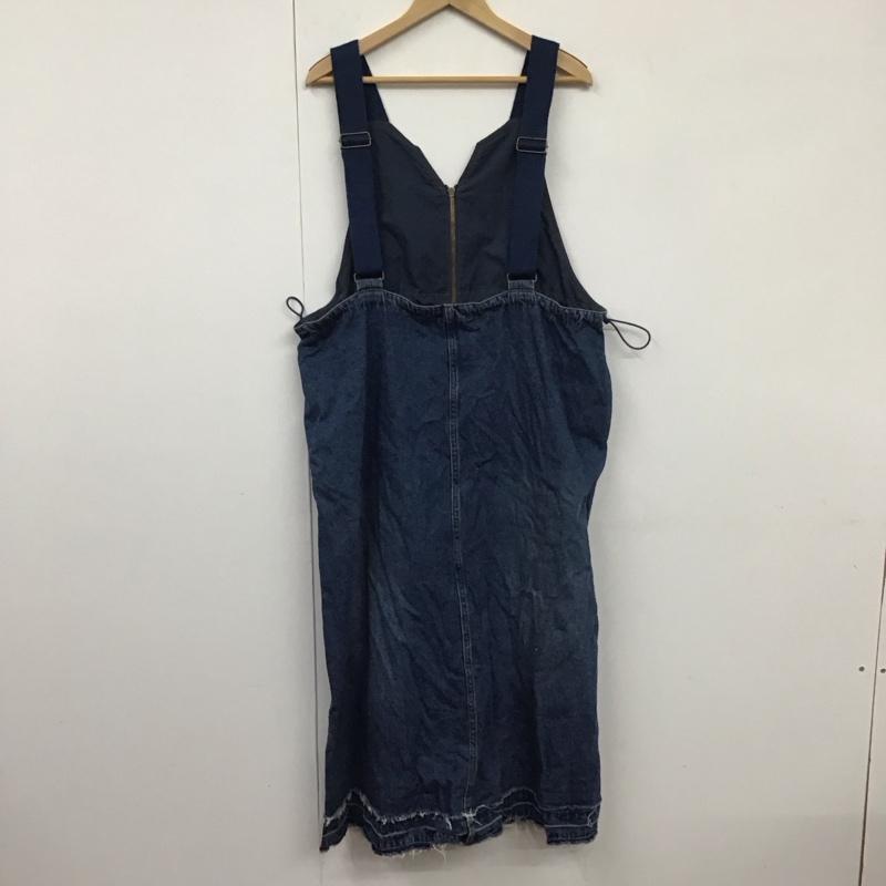 ニコアンド niko and... ワンピース ロングスカート NKB36746RM ジャンパースカート FREE 無地 インディゴ / インディゴ / レディース USED 古着 中古 10130549