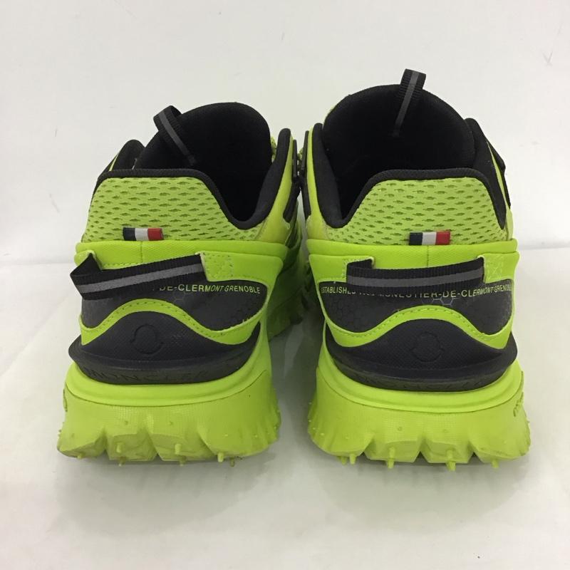 モンクレール MONCLER スニーカー スニーカー TRAILGRIP 43.5 ロゴ、文字 黄緑 / イエローグリーン / X 黒 / ブラック / メンズ USED 古着 中古 10123313