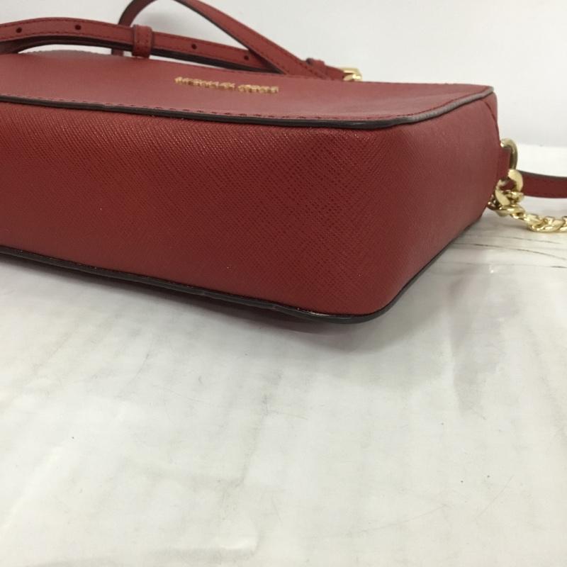 マイケルコース MICHAEL KORS ショルダーバッグ ショルダーバッグ 35T8GTTC9L チェーンベルト ロゴ、文字 赤 / レッド / レディース USED 古着 中古 10124241