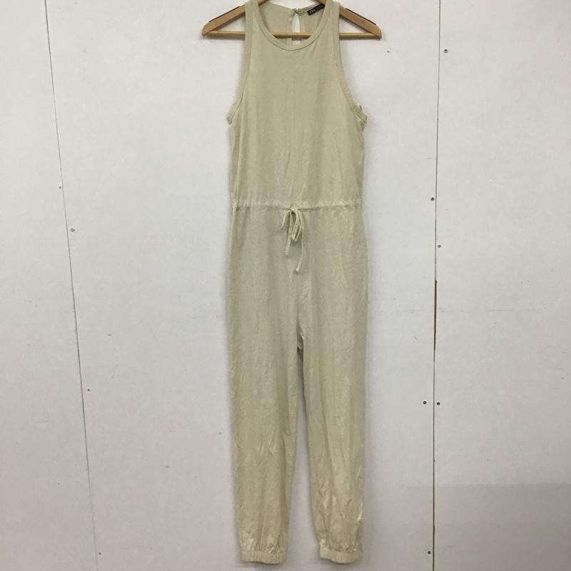 ザラ ZARA ワンピース・ドレス・オールインワン ワンピース・ドレス・オールインワン オールインワン ノースリーブ ワイドパンツ S 無地 アイボリー / アイボリー / レディース USED 古着 中古 10134130