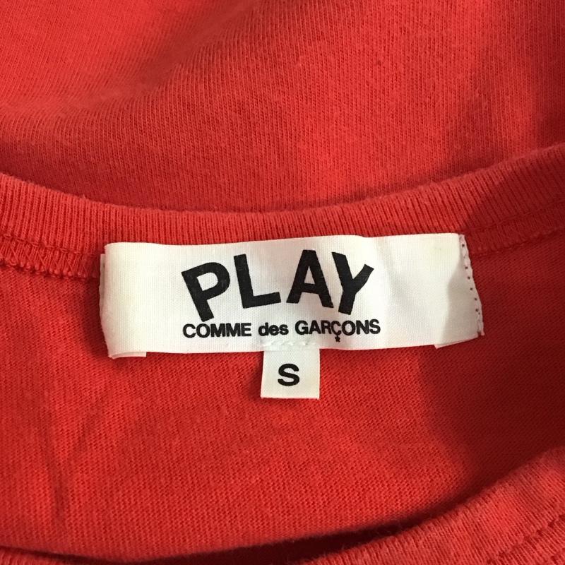 プレイコムデギャルソン PLAY COMME des GARCONS Tシャツ 半袖 az-t123 半袖カットソー プリントTシャツ S プリント 赤 / レッド / レディース USED 古着 中古 10114672