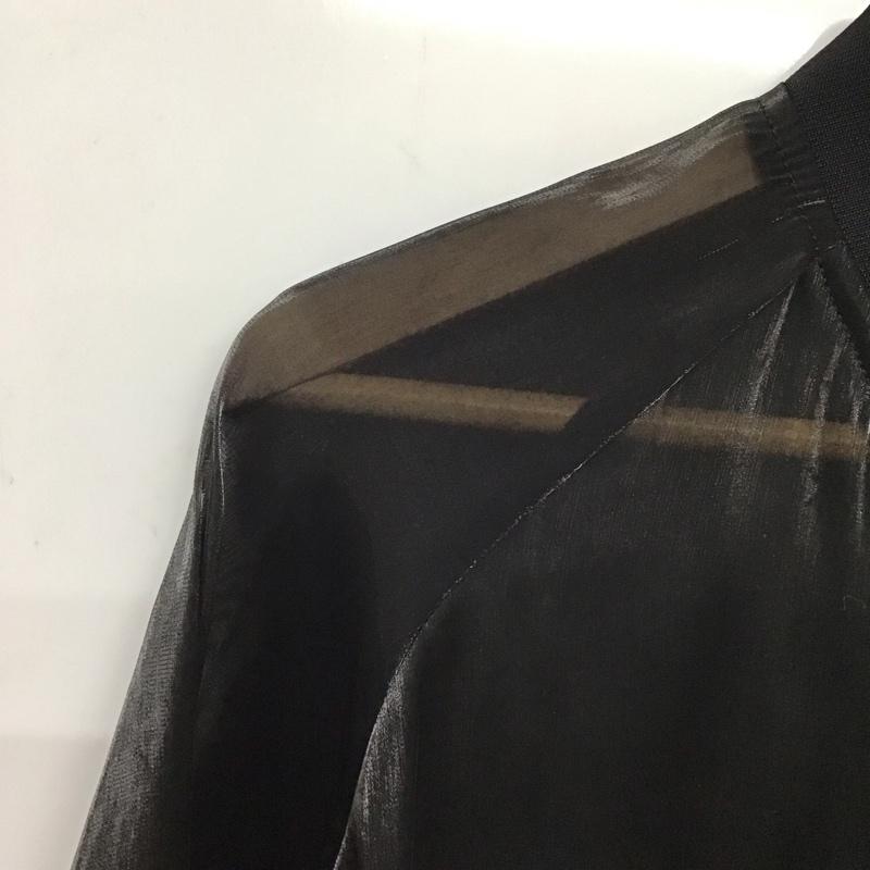 ザラ ZARA ジャケット、上着 ジャンパー、ブルゾン 4968/024/800 シアーブルゾン XL 無地 黒 / ブラック / レディース USED 古着 中古 10138019