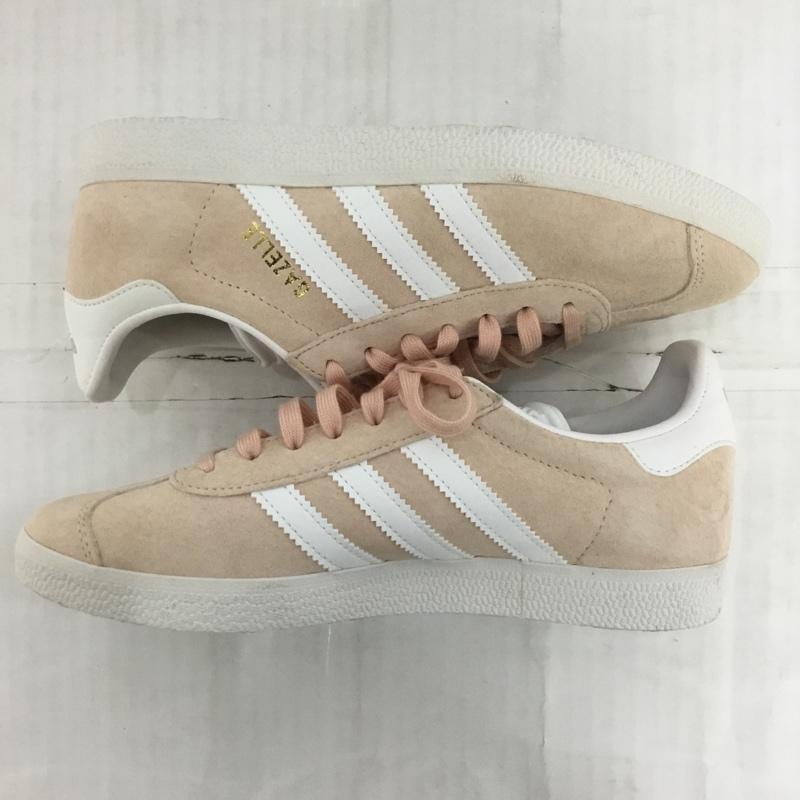 アディダス adidas スニーカー スニーカー BB5472 GAZELLE 22cm 22.0cm ロゴ、文字 桃 / ピンク / X 白 / ホワイト / X 金 / ゴールド / レディース USED 古着 中古 10123646
