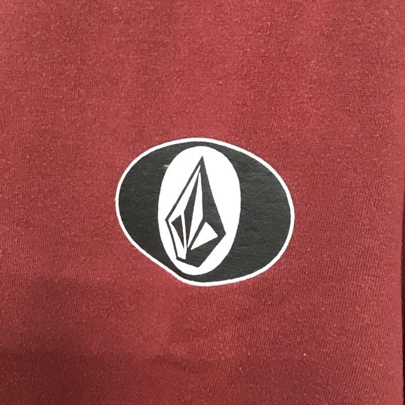 ボルコム VOLCOM トレーナー 長袖 長袖トレーナー スウェット クルーネック プルオーバー M ロゴ、文字 えんじ / ワインレッド / メンズ USED 古着 中古 10135738