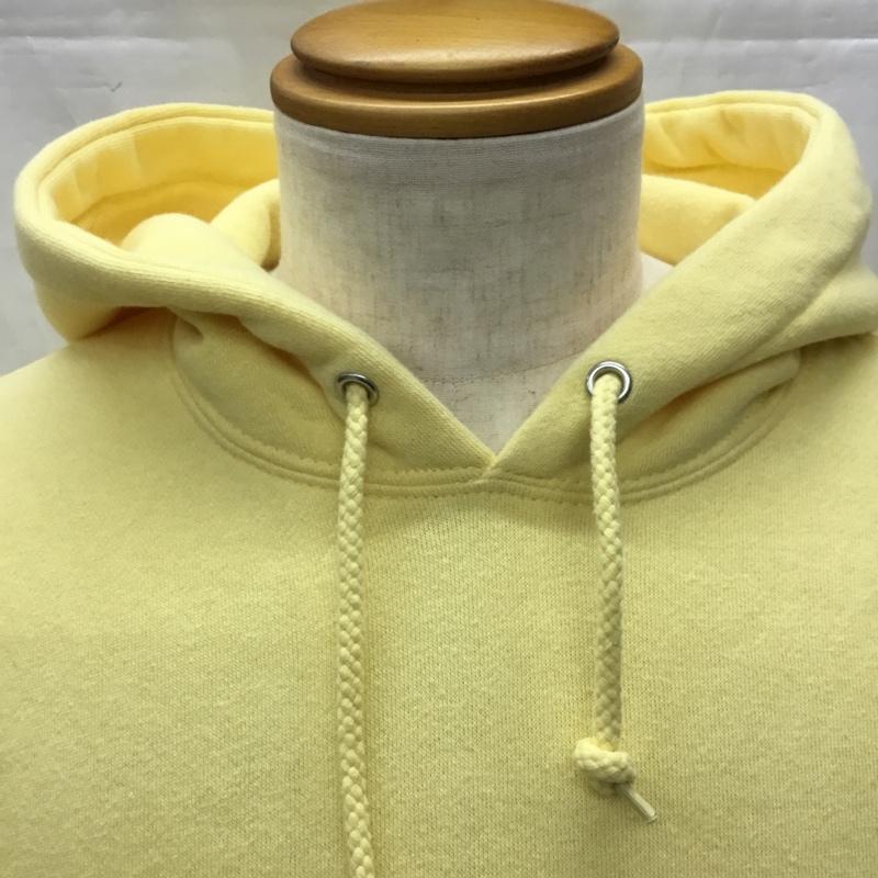 ステューシー STUSSY パーカー 長袖 長袖パーカー フード付きパーカー プリントスウェット トレーナー S プリント 黄 / イエロー / メンズ USED 古着 中古 10106460
