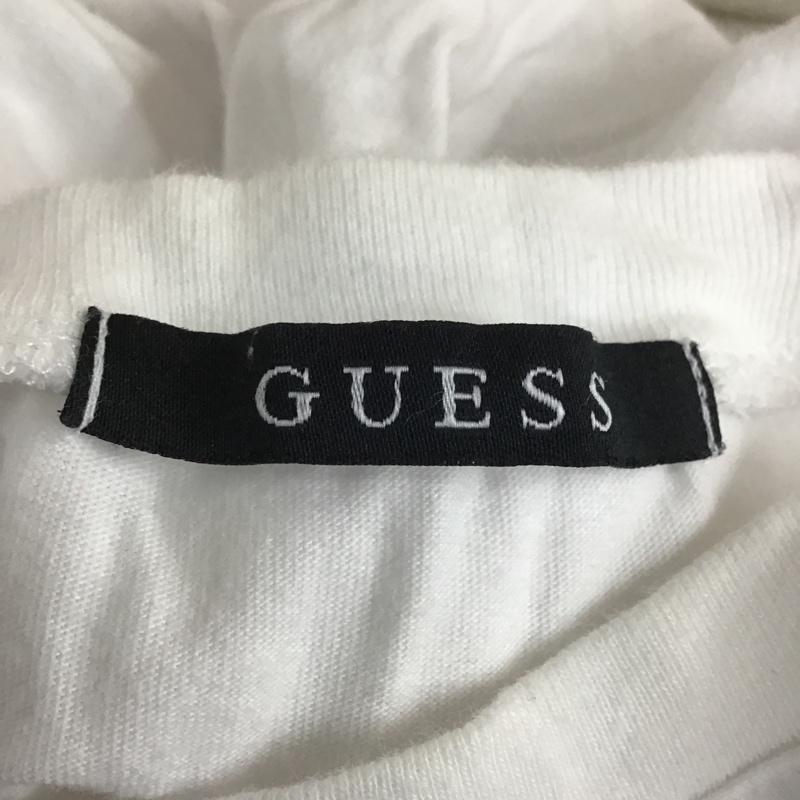ゲス Guess カットソー 長袖 長袖カットソー クルーネックカットソー ロングスリーブカットソー プリントTシャツ S プリント 白 / ホワイト / レディース USED 古着 中古 10105859