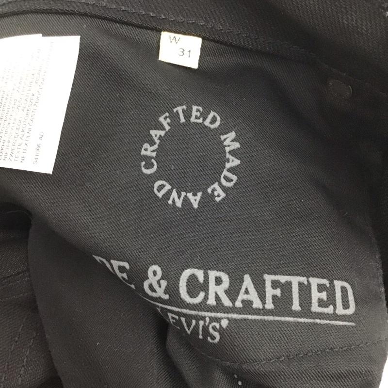 リーバイスメイドアンドクラフテッド Levi s Made & Crafted パンツ デニム、ジーンズ デニムパンツ スリムパンツ カジュアルパンツ 31インチ 無地 黒 / ブラック / メンズ USED 古着 中古 10133316