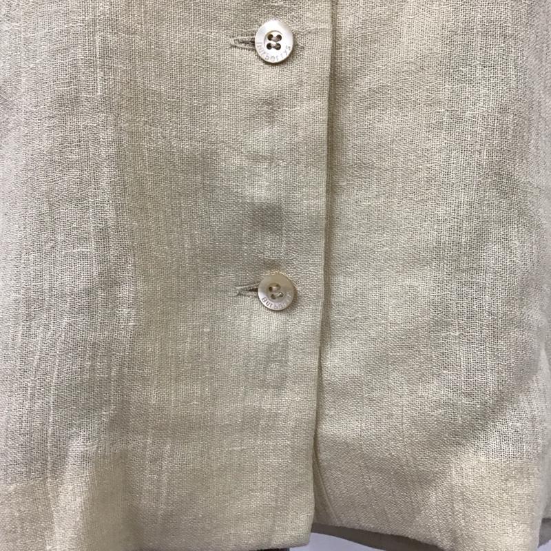 バーバリーズ BURBERRYS ジャケット、上着 ジャケット、ブレザー FEA30-573 リネン シャツジャケット 40 無地 ベージュ / ベージュ / レディース USED 古着 中古 10114428