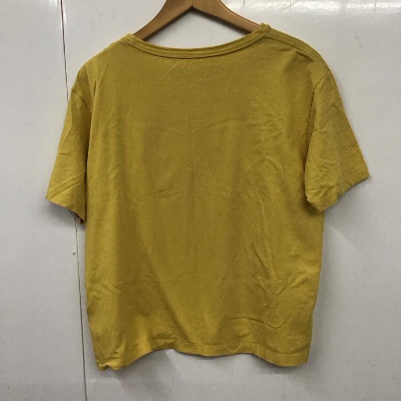 パタゴニア patagonia Tシャツ 半袖 37532 スカイライン オーガニック イージーカット ポケット ティー S ロゴ、文字 黄 / イエロー / レディース USED 古着 中古 10131082