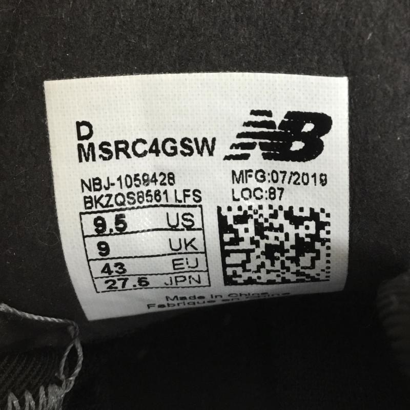 ニューバランス New Balance スニーカー スニーカー New Balance×Snow Peak 型番号MSRC4GSW 27.5cm 無地 X ボーダー柄 紺 / ネイビー / X 黒 / ブラック / X 灰 / グレー / メンズ USED 古着 中古 10120246