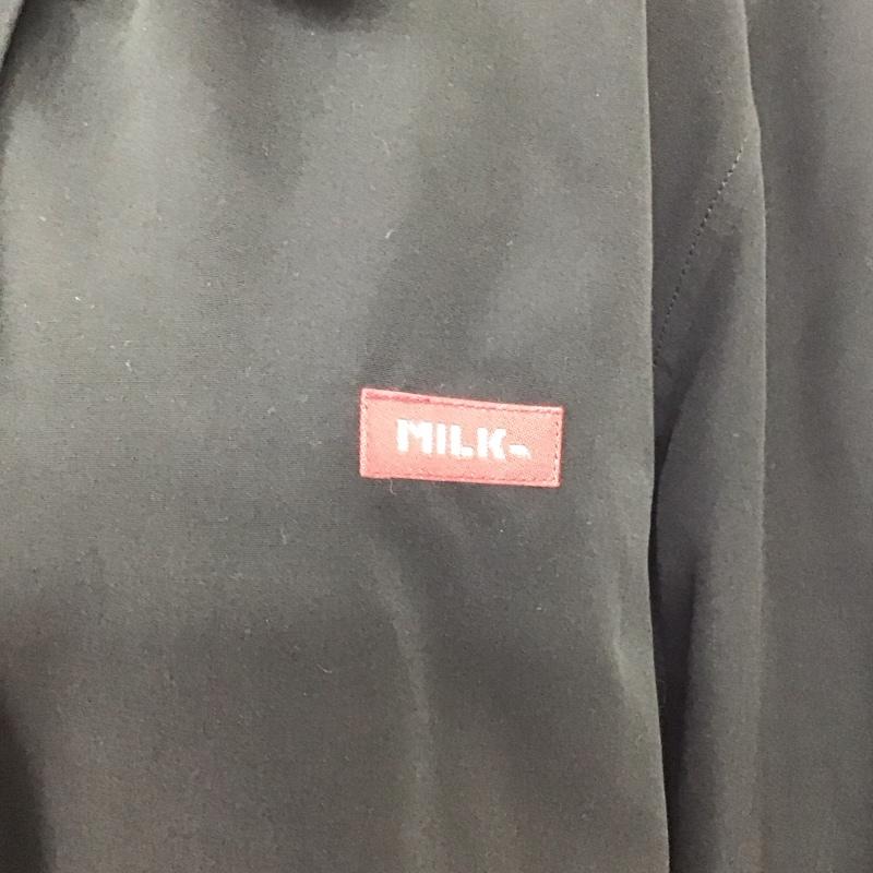 ミルクフェド MILKFED. ジャケット、上着 ジャケット、ブレザー 03191514 コーチジャケット S ロゴ、文字 黒 / ブラック / レディース USED 古着 中古 10118837