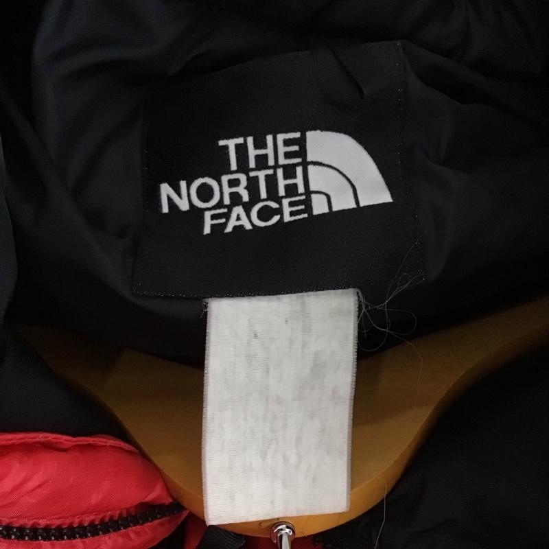 ザノースフェイス THE NORTH FACE ジャケット、上着 ジャンパー、ブルゾン ジップアップジャケット ナイロンジャケット アウター ダウンジャケット ロゴ、文字 黒 / ブラック / X 赤 / レッド / メンズ USED 古着 中古 10129564