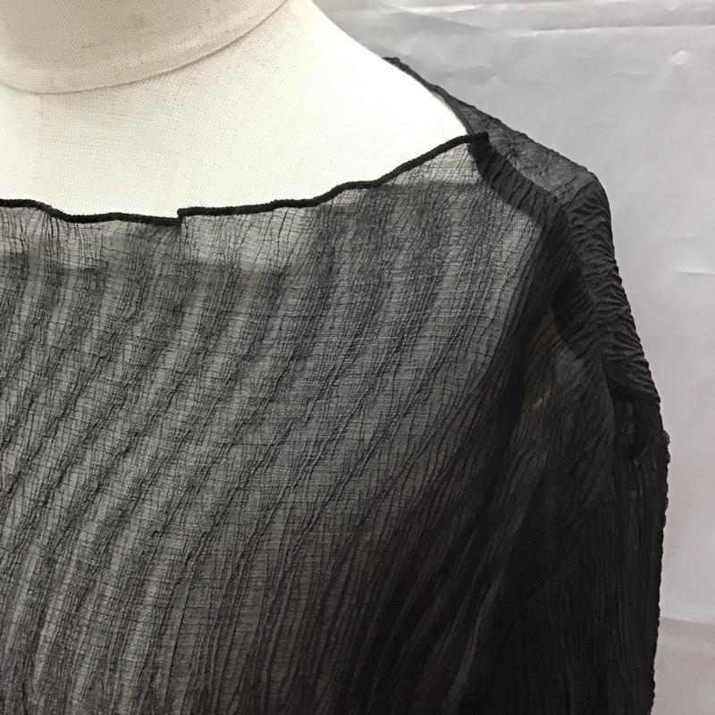 フリークスストア FREAK S STORE カットソー 長袖 シアー M 無地 黒 / ブラック /  レディース USED 古着 中古 10112531