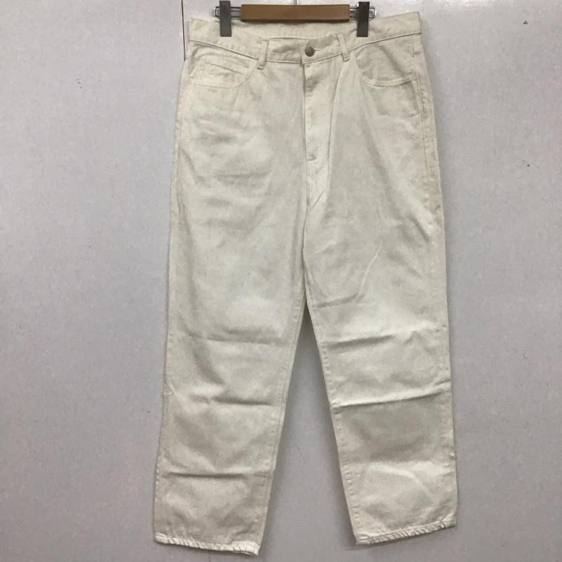 スティーブンアラン Steven Alan パンツ デニム、ジーンズ デニムパンツ ワイドパンツ カジュアルパンツ ストレッチパンツ L 無地 白 / ホワイト /  メンズ USED 古着 中古 10125335