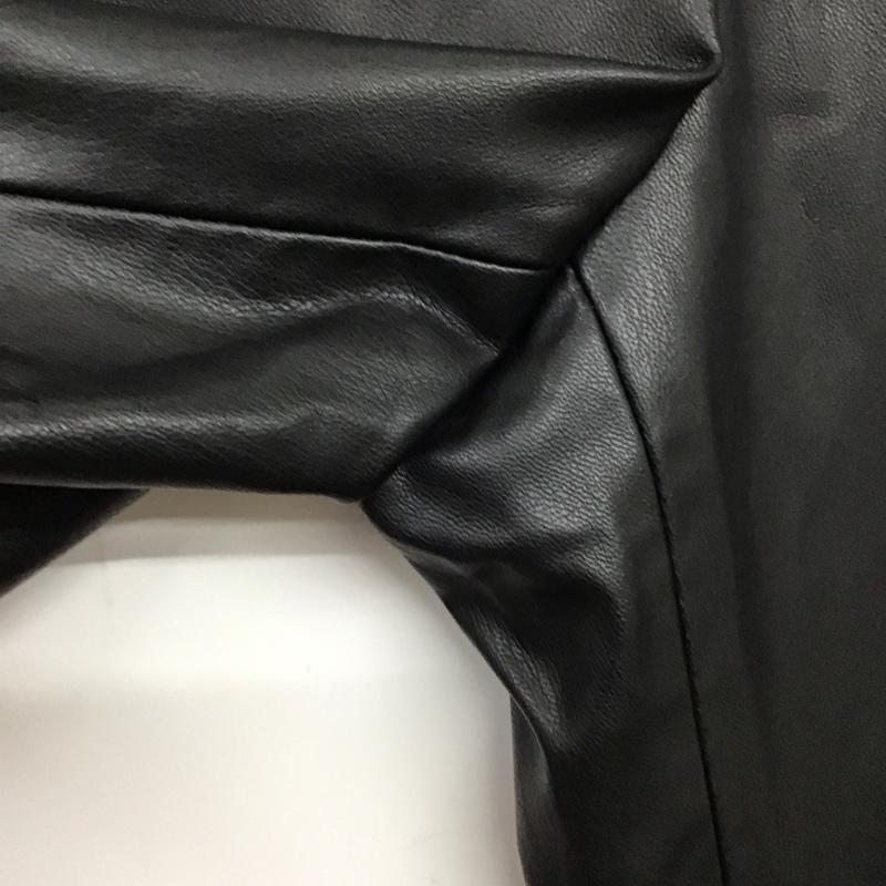 ザラ ZARA パンツ ワークパンツ、ペインターパンツ フェイクレザーパンツ スリムパンツ ストレッチパンツ XS 無地 黒 / ブラック / レディース USED 古着 中古 10136788