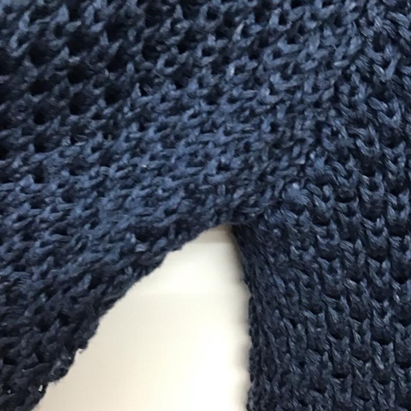 ユナイテッドアローズグリーンレーベルリラクシング UNITED ARROWS green label relaxing ニット、セーター 長袖 36 無地 青 / ブルー / メンズ USED 古着 中古 10136893